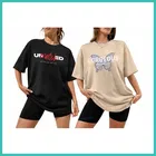 Oversized Cotton Blend T-shirts for Women 