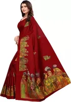 Khadi Silk Printed Saree for Women 