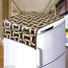 KANUSHI Industries® Fridge /Refrigerator Top Cover + 1 Pc Top Load Fully Automatic Washing Machine Cover + 1 Pc Microwave/Oven Top Cover