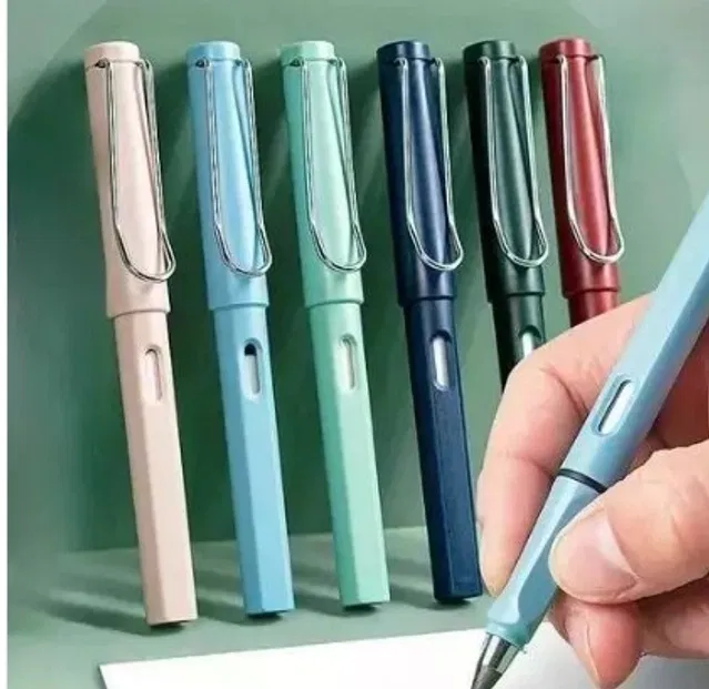 Posshe Everlasting Replaceable Head Inkless Pencils (Multicolor, Pack of 6)