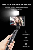 IMMUTABLE Bluetooth Extendable Selfie Stick with Wireless Remote, Selfie Stick, Adjustable and Rotatable Design 
