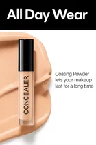 Liquid Under Eye Concealer With applicator Puff 