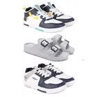 Combo of Casual Shoes with Sliders for Men 