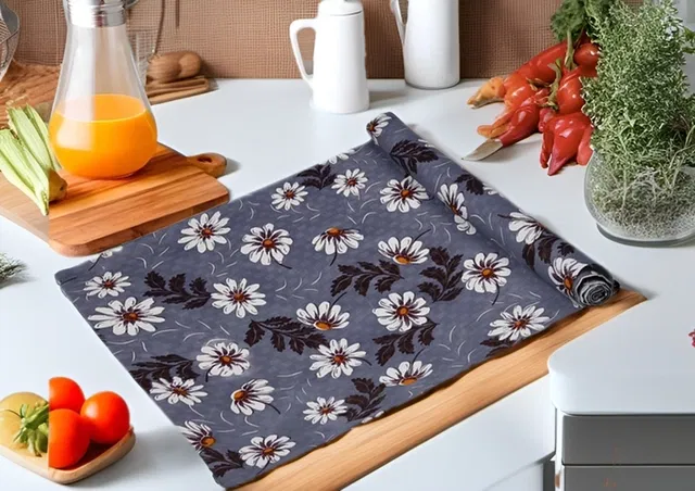 PVC Printed Shelf Mat Roll (Multicolor, 5 m)