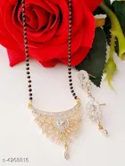 Alloy Mangalsutra with Earrings for Women 