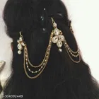 Designer Kundan Mangtikka And Hair Assosaries for Women & Girls