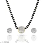 Alloy Mangalsutra with Earrings for Women 