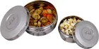 Inkitch Stainless Steel Storage Container with Lid for Kitchen (Silver, Set of 2)