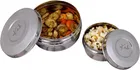 Inkitch Stainless Steel Storage Container with Lid for Kitchen (Silver, Set of 2)