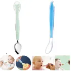 Combo of Silicone Double-Head & Single-Head Feeding Spoon for Baby (Multicolor, Set of 2)