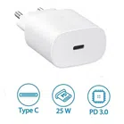 Fast Charging Type C Mobile Charger (white, 25 W)