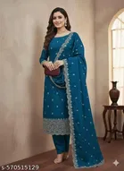 Embroidered Floral Patiala Suits for Women 