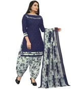 Cotton Suit Fabric with Dupatta for Women 