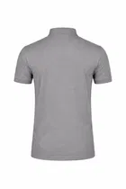 Poly Cotton Mandarin Collar T-shirt for Men, Grey 