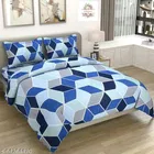 Glace Cotton Queen Size Bedsheet with Pillow Cover 