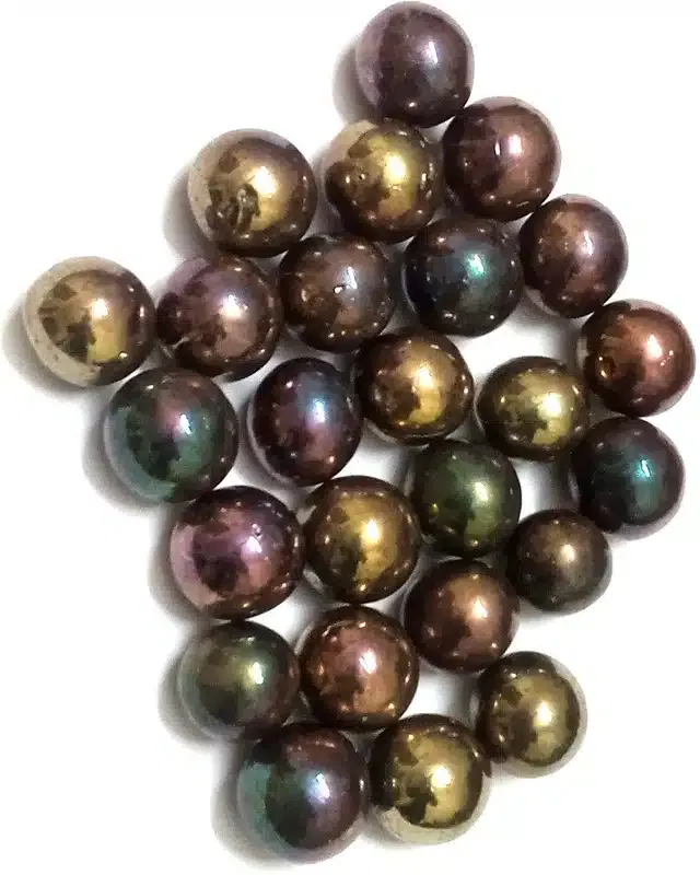 25 Pcs Mini Size Glass Marbles with Shooter (Multicolor, Set of 1)