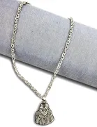 Silver Plated Sai Baba Pendant with Chain for Men & Women 