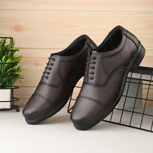 Formal Shoes for Men (Brown, 7)
