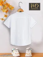Solid Cotton Blend Mandarin Neck T-Shirt for Boys 