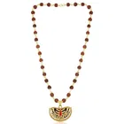 Gold Plated Kaju Mahakal 5 Mukhi Rudraksha Mala 