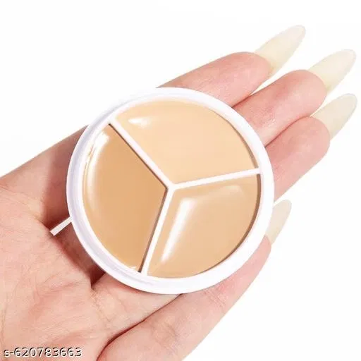 3 In 1 Palette Full Coverage | Hides Blemishes, Flaws & Dark Circle | Long-Lasting,...