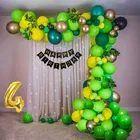 Jungle Theme 4th Birthday Balloon Decoration Kit , Multicolor, Pack Of 63