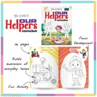 Super Cute Toddlers Activity Bag, The World Our Helpers Coloring Book, Set of 2