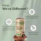 IMECO Bamboo Facial Tissue Paper 50 Pulls Each, Perfect for Travel & Daily Use | 2 Ply 