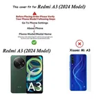 Redmi A3 2024 model Mobile Back Cover 