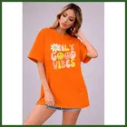 Oversized Cotton Blend T-shirts for Women 