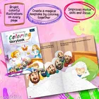 Fairytales Coloring Storybooks Set of 3 Parts 2 3 4 for Kids Story Plus Coloring Book Combo Birthday Gift Holiday Activities Brain Development Fun Learning Perfect for Homeschooling Nursery Kindergarten