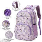 Polyester Backpack Bag, Purple