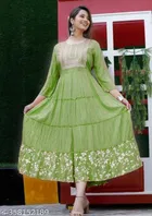 Rayon Printed Kurti for Women 