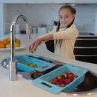Expandable Kitchen Sink Drainer Basket Rack for Kitchen