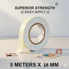 Oddy Double Side Foam Tape 5 Meters in Length - 18mm Multipurpose usage, Best for Mounting, Strong Adhesion