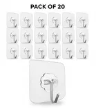 Plastic Wall Hooks, Transparent 