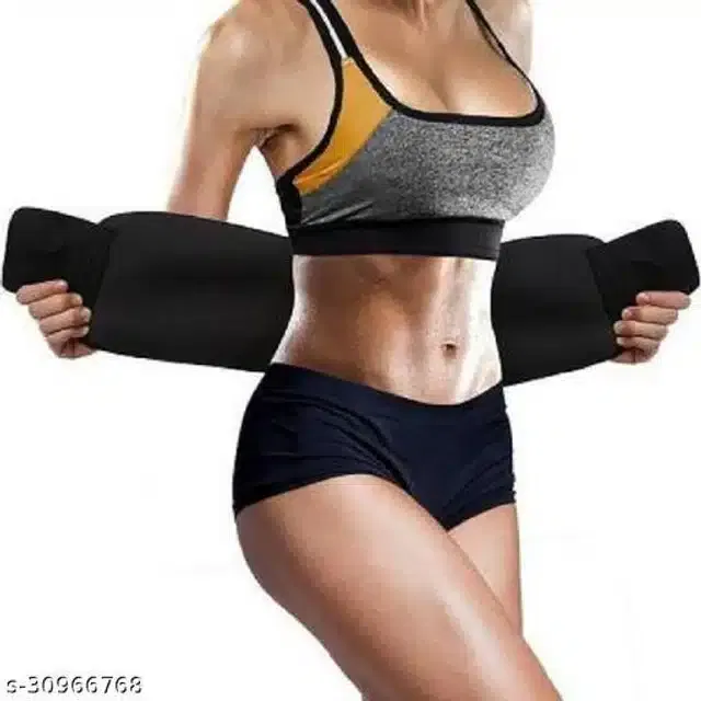 Sweat Belt for Unisex (Black, Free Size)