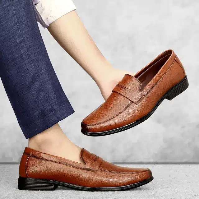 Loafers for Men (Tan, 6)