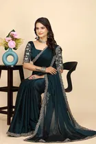 Chiffon Woven Design Saree for Women 