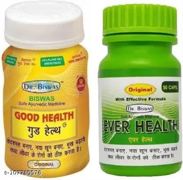 Dr. Biswas Good Health & Ever Health Ayurvedic Capsule Original Pack Of 2 (Pack Of 2)