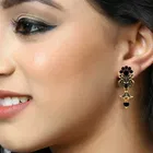 Vighnaharta Traditional Alloy Antique Finish Jhumki 
