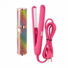 2-in-1 Painless Eyebrow & Nose Hair Remover with Light and Mini Hair Straightener 