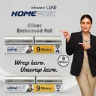 HomeFoil 9 Meter Silver Embossed Food Wrapping Aluminium Foil