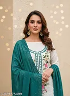 Embroidered Floral Patiala Suits for Women 