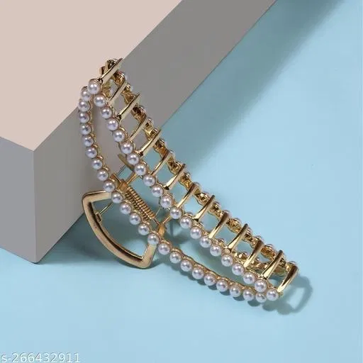 Hair Pin for Women (White, Pack of 1)