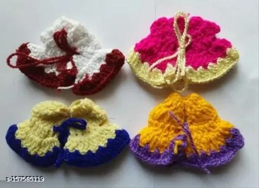 Laddu Gopal Woollen Dress, Multi, Pack of 4