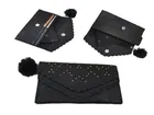 Women Clutch, Black, Style- 7, One Size