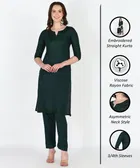 Rayon Solid Kurti for Women 
