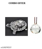Crystal Ball Wall Hanging & Turtle Showpieces 