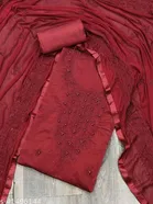 Chanderi Cotton Designer Dress Material for Women 